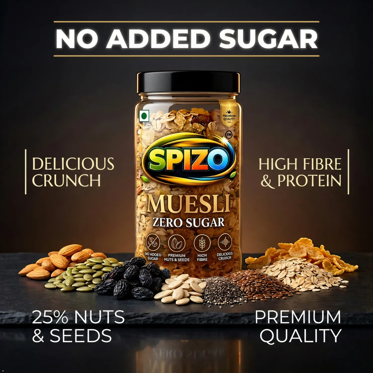 SPIZO Muesli Zero Sugar
